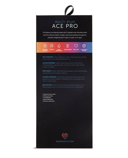 Nu Sensuelle Ace Pro Prostate &amp; G Spot Vibe - Purple