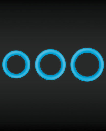 Firefly Halo Large Cockring - Blue