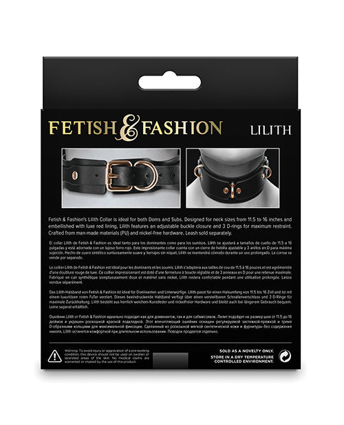 Fetish &amp; Fashion Lilith Collar - Black