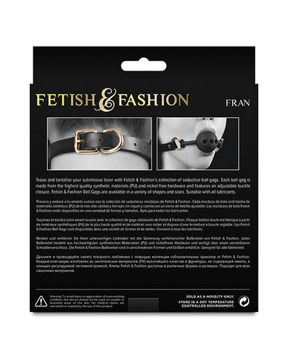 Fetish &amp; Fashion Fran Ball Gag - Black