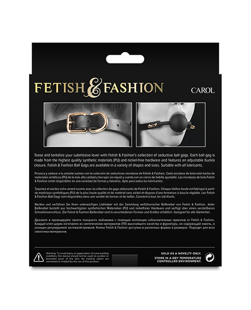 Fetish &amp; Fashion Carol Ball Gag - Black