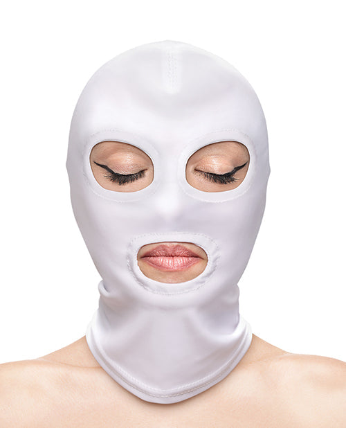 Fetish &amp; Fashion Eyes &amp; Mouth Hood - White