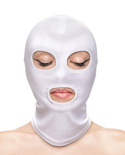 Fetish &amp; Fashion Eyes &amp; Mouth Hood - White