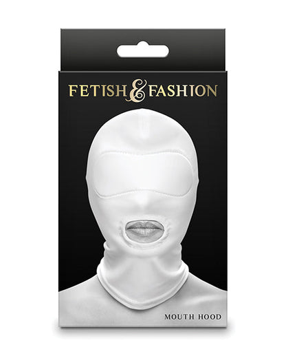 Fetish &amp; Fashion Mouth Hood - White