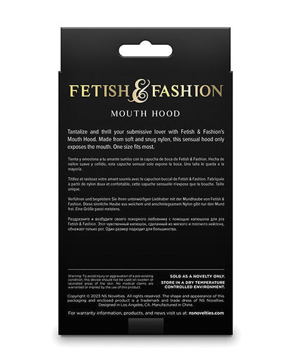 Fetish &amp; Fashion Mouth Hood - White