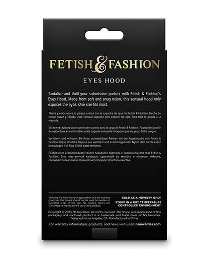 Fetish &amp; Fashion Eyes Hood - Black