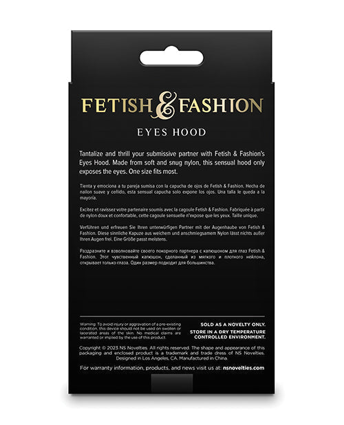 Fetish &amp; Fashion Eyes Hood - Black