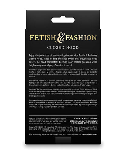 Fetish &amp; Fashion Closed Hood - White