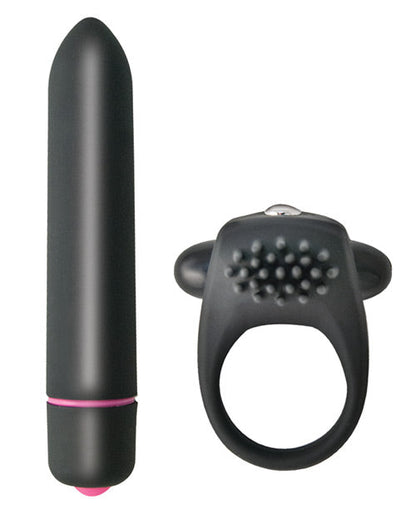Intense Cockring &amp; Bullet - Black