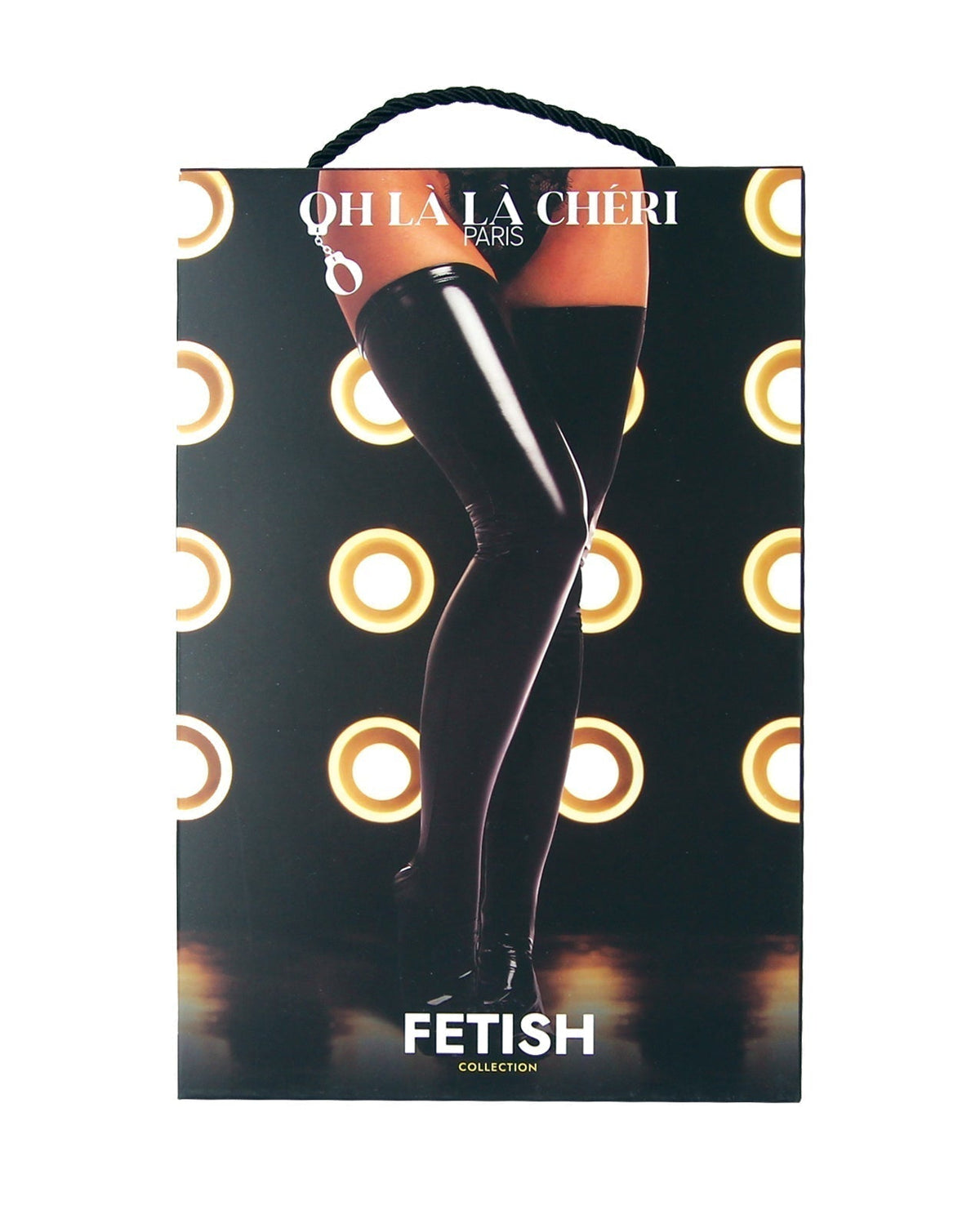 FETISH Vinyl Thigh Highs  Black SM