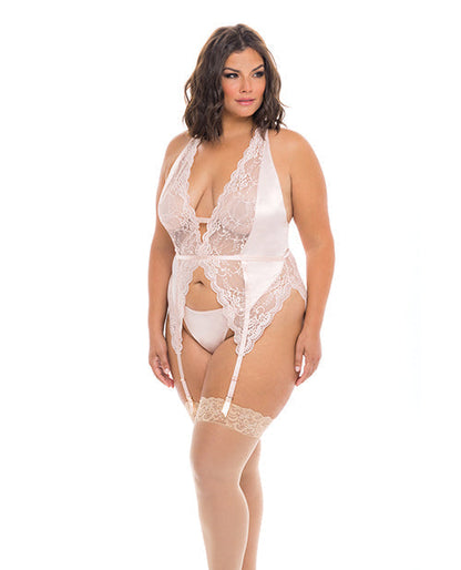 Noah Soft Cup Merrywidow w/Garter Straps &amp; G-String Peach Whip 1X/2X