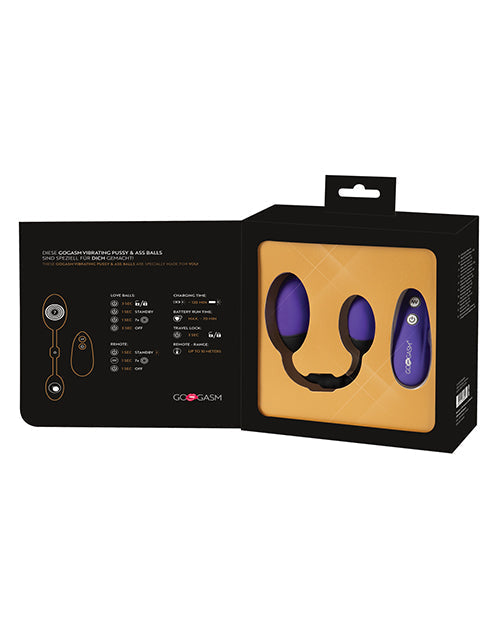 GoGasm Vibrating Pussy &amp; Ass Balls - Purple