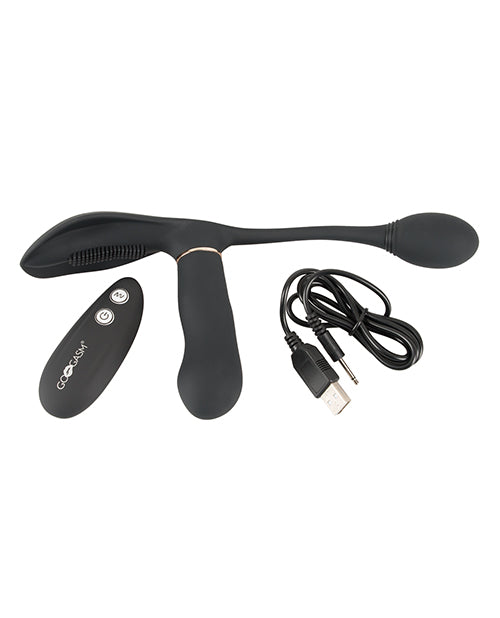 GoGasm Pussy &amp; Ass Vibrator - Black