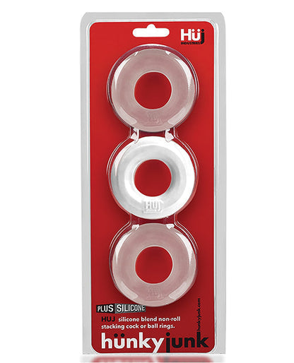 Hunky Junk C Ring Multi Pack - White Ice Pack of 3