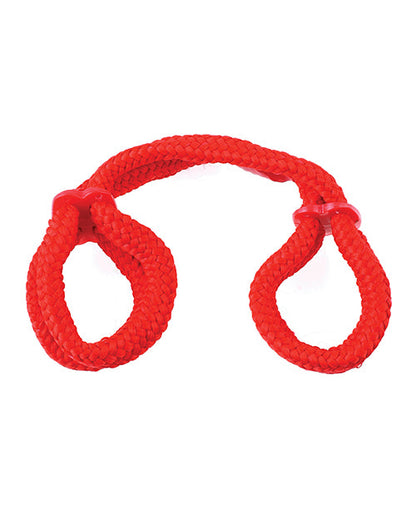 Fetish Fantasy Series Silk Rope Love Cuffs - Red