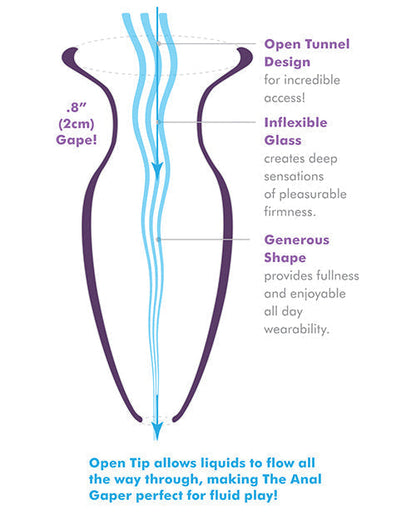 Anal Fantasy Elite Collection Beginners Anal Glass Gaper - Clear