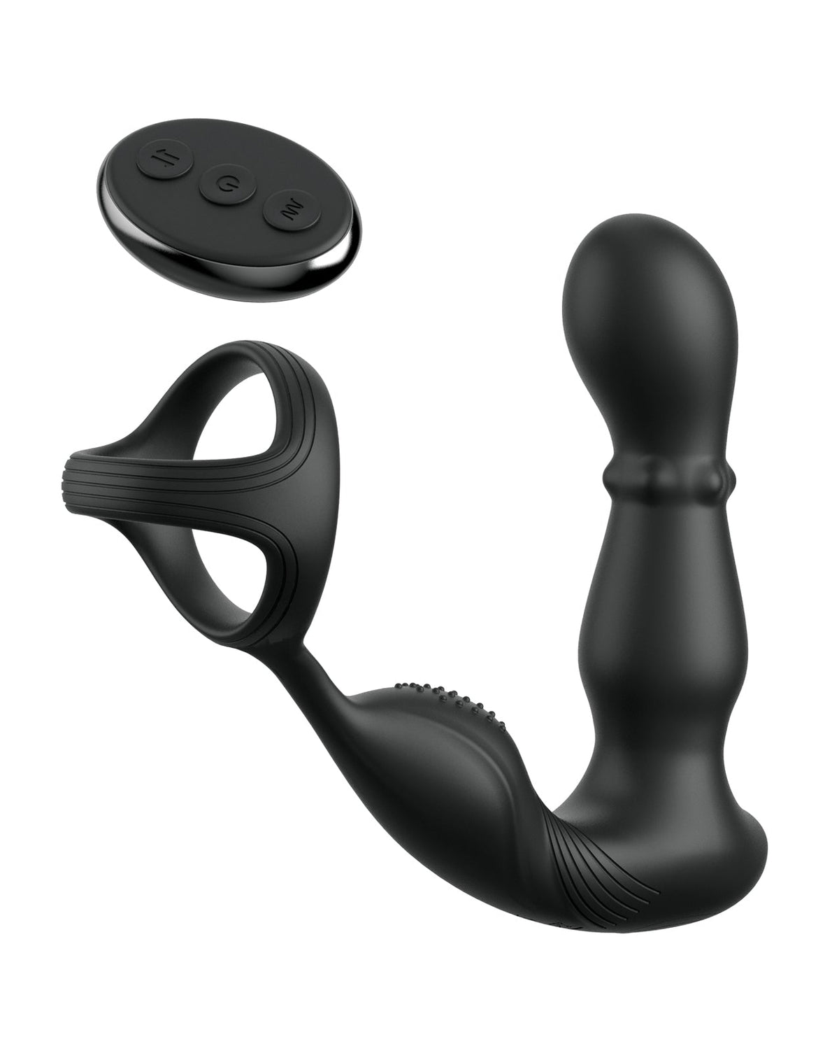 Anal Fantasy Elite Ass-Gasm Slide &amp; Glide P-Spot Stimulator - Black