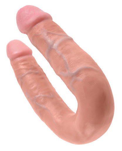 King Cock Big Dildo | Medium Double Dildo | Flesh Suction Cup Dildo | Double Sided Dildo