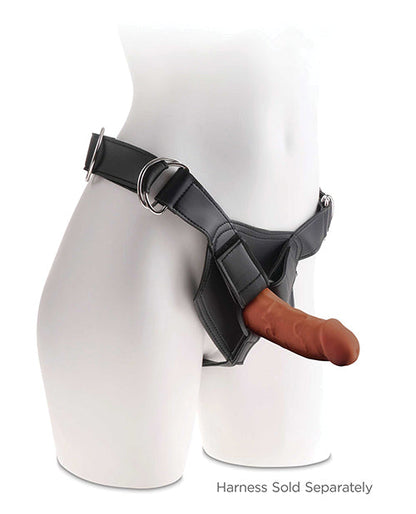 King Cock Plus Large Dildo | Brown 6" Big Dildo | Triple Density Suction Cup Dildo