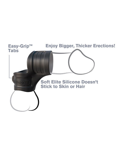 Fantasy C-Ringz Mr. Big Cock Ring &amp; Ball Stretcher - Black