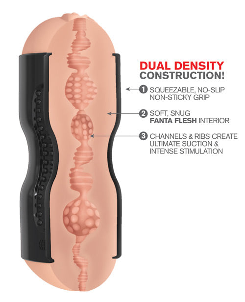 PDX Extreme Tight Grip Dual Density Squeezable Strokers - Pussy &amp; Ass