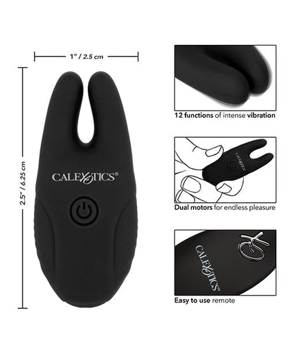 Silicone Nipple Clamps w/Remote - Black