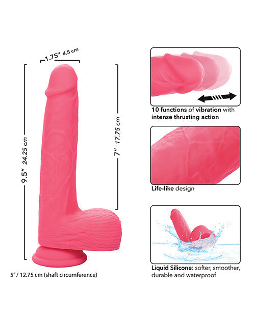 Silicone Studs Rechargeable Rumbling &amp; Thrusting Vibrator