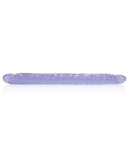 17" Big Dildo | Slim Jim Double Dildo | Veined Realistic Dildo | Reflective Gel Purple Dildo