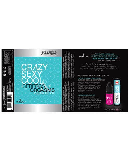 Sensuva Crazy Sexy Cool Icebergs &amp; Orgasms Pleasure Kit