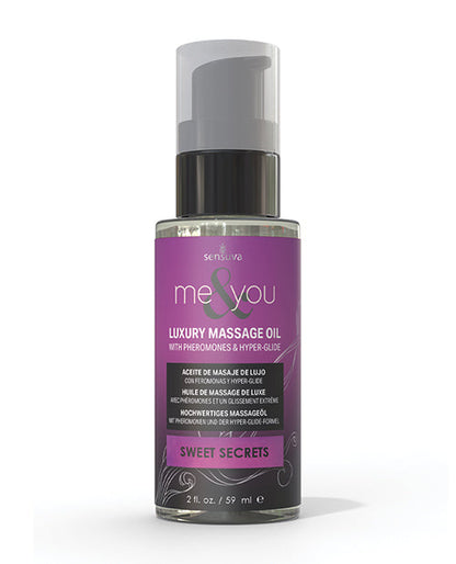 Sensuva Me &amp; You Massage Oil - 2 oz Sweet Secrets