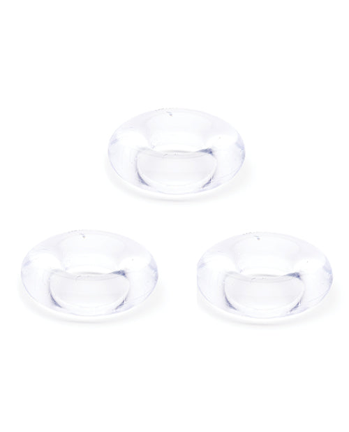 Sport Fucker Chubby Cockring Pack of 3 - Clear
