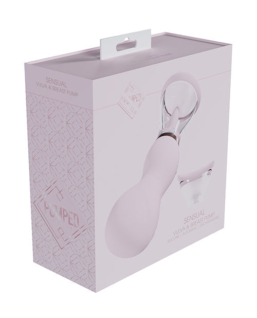 Shots Pumped Sensual Rechargeable Vulva &amp; Breast Pump - Pink