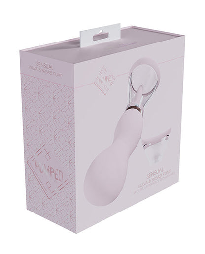 Shots Pumped Sensual Rechargeable Vulva &amp; Breast Pump - Pink