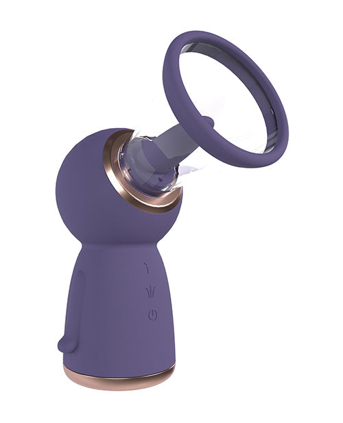 Shots Pumped Exquisite Rechargeable Vulva &amp; Breast Pump - Purple
