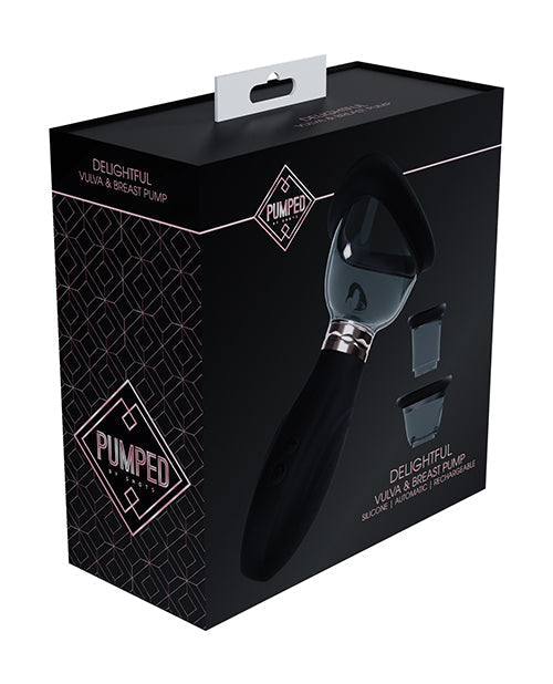 Shots Pumped Delightful Clitoral, Nipple &amp; Breast Pump - Black