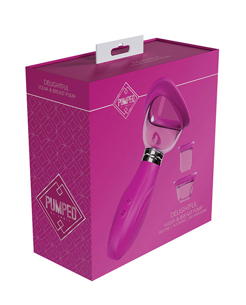 Shots Pumped Delightful Clitoral, Nipple &amp; Breast Pump - Pink