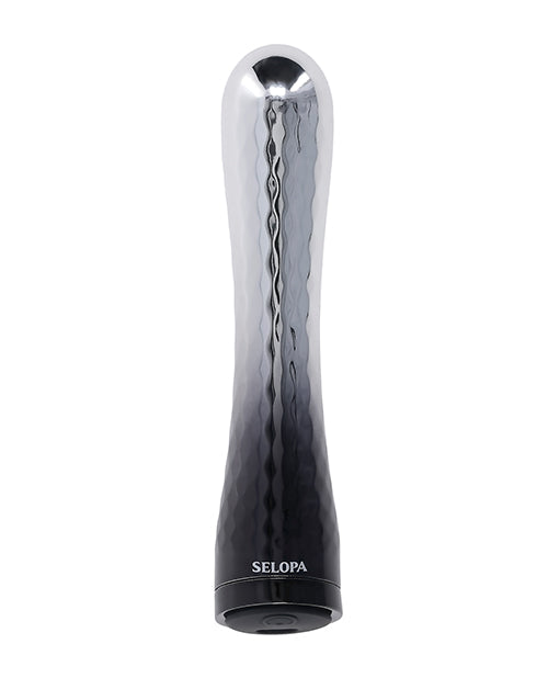 Selopa Silverado Bullet Vibrator | Grey-Black Textured Slender Shaft | Bulbous Tip | Best Vibrator for Sale