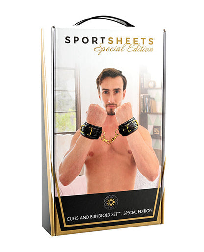 Sportsheets Cuffs &amp; Blindfold Set - Special Edition