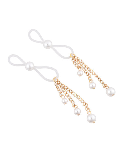 Sex &amp; Mischief Pearl Nipple Ties
