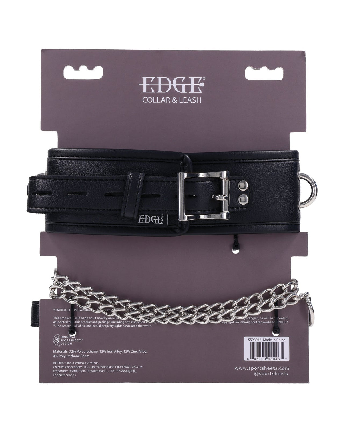 Edge Collar &amp; Leash - Black