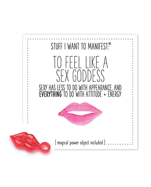 Warm Human To Feel Like A Sex Goddess Mini Card &amp; Charm