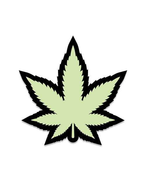 Wood Rocket Weed Pot Leaf Pin - Glow in the Dark
