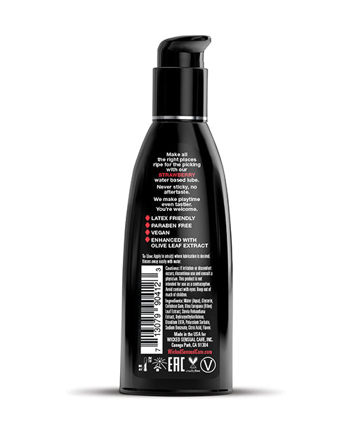 Wicked Sensual Care Water Based Lubricant - 2 oz Strawberry