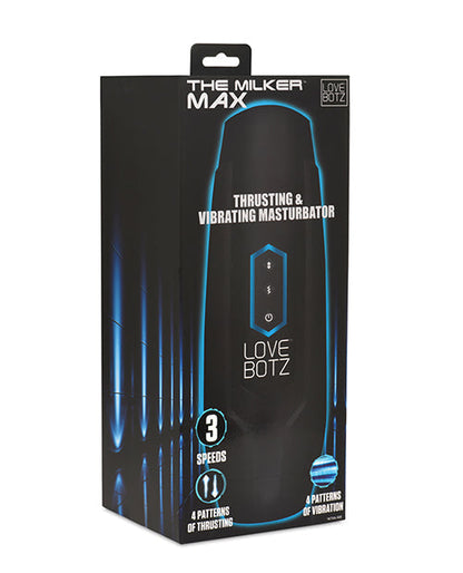 Milker Max Thrusting &amp; Vibrating Masturbator - Black