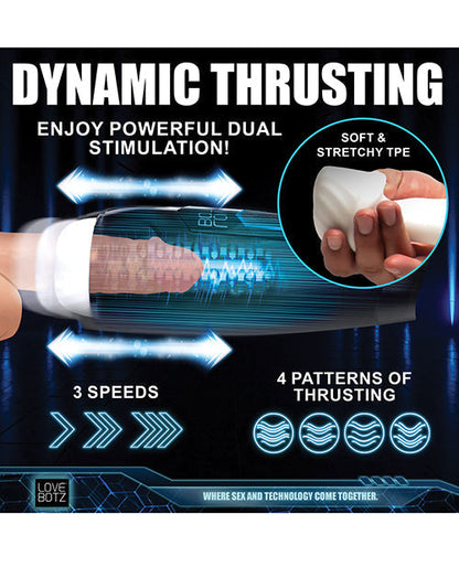 Milker Max Thrusting &amp; Vibrating Masturbator - Black