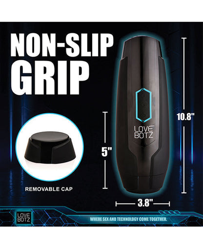 Milker Max Thrusting &amp; Vibrating Masturbator - Black
