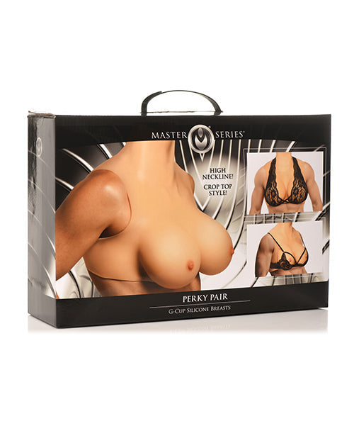 Master Series Perky Pair G Cup Silicone Breasts