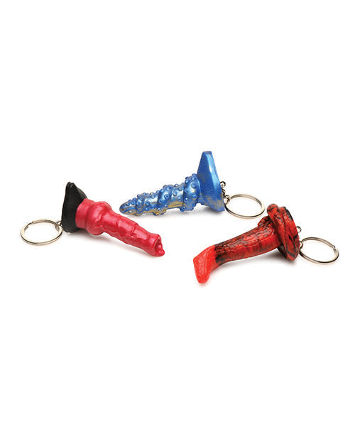 Creature Cocks Hell-Hound, Lord Kraken, &amp; King Cobra Silicone Key Chain Set - Pack of 3 Multi Color