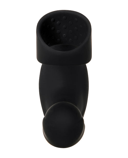 Zero Tolerance Strapped &amp; Tapped Rechargeable Prostate Vibrator - Black