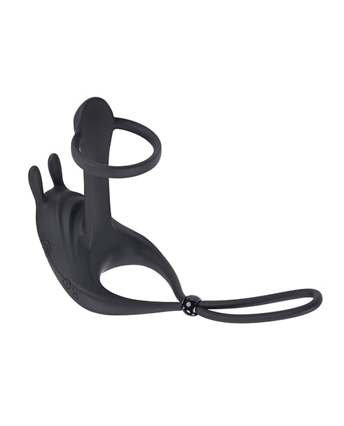 Zero Tolerance Saddle Up Cock &amp; Ball Vibrator - Black
